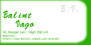 balint vago business card